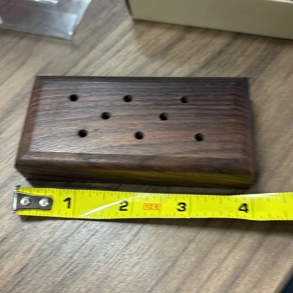 NIB. Pottery Barn 8 cocktail picks with wooden stand